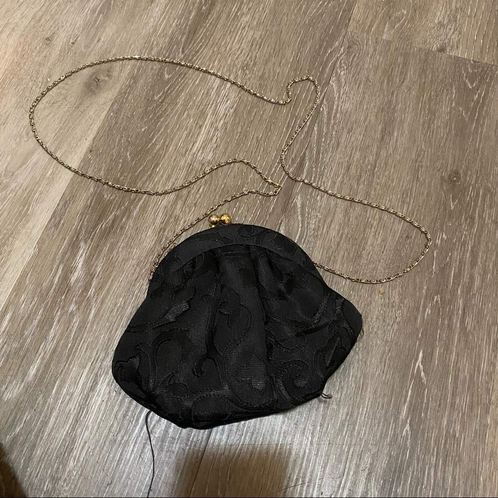 mini black purse